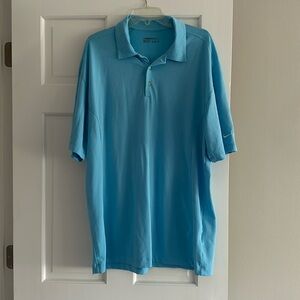 Nike FIT DRY light blue golf polo